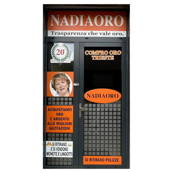 negozio compro oro trieste, vetrina